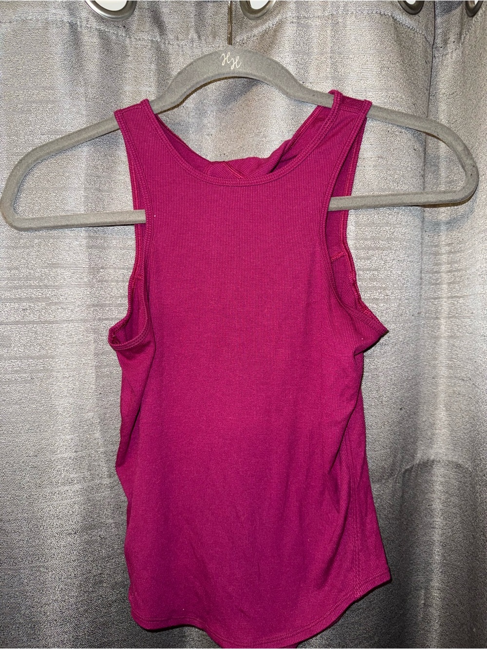 lululemon athletica Magenta Ribbed Tank Top